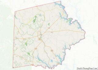 Map of Putnam County, Georgia