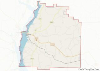 Map of Quitman County, Georgia