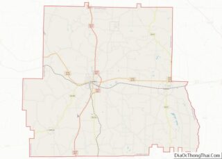 Map of Randolph County, Georgia