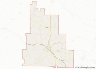 Map of Schley County, Georgia