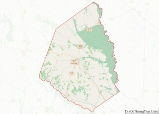 Map of Screven County, Georgia
