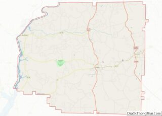 Map of Stewart County, Georgia