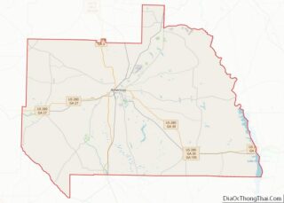 Map of Sumter County, Georgia