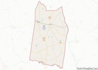 Map of Toombs County, Georgia