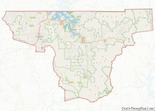 Map of Towns County, Georgia