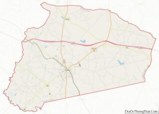 Map of Treutlen County, Georgia