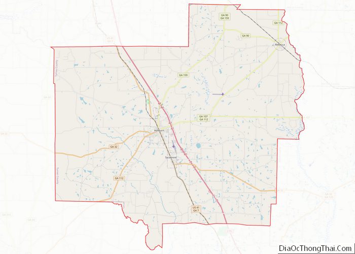 Map of Turner County