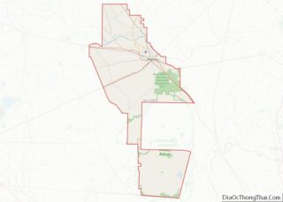 Map of Ware County, Georgia