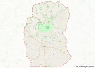 Map of White County, Georgia