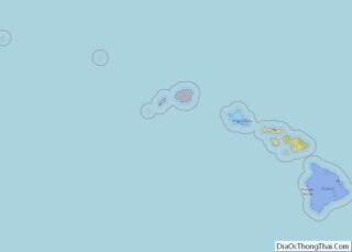 Political map of Hawaii State – Printable Collection