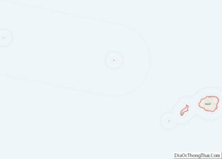 Map of Kauai County, Hawaii