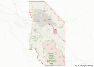 Map of Ada County, Idaho