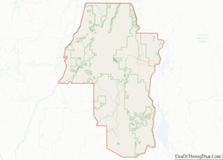 Map of Adams County, Idaho