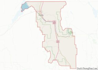 Map of Bannock County, Idaho