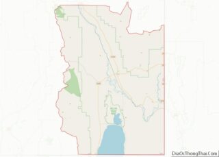 Map of Bear Lake County, Idaho