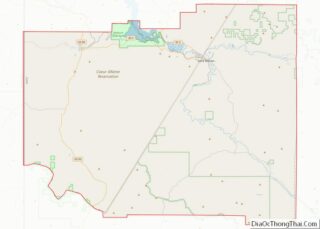 Map of Benewah County, Idaho