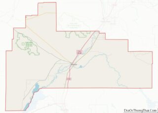 Map of Bingham County, Idaho