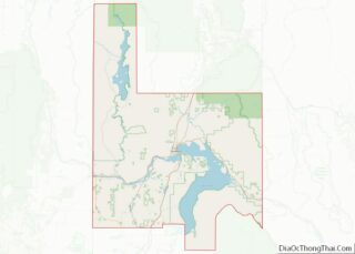 Map of Bonner County, Idaho