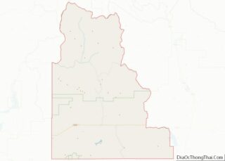 Map of Camas County, Idaho