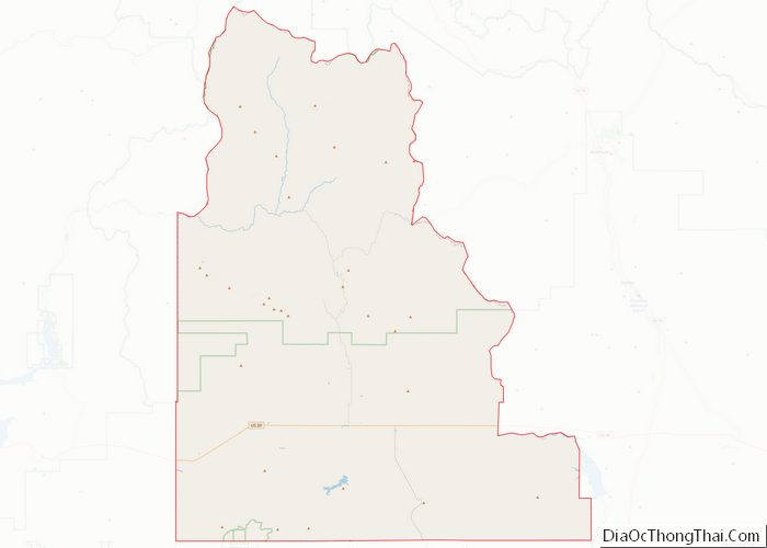 Map of Camas County