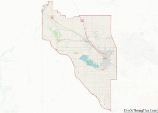 Map of Canyon County, Idaho