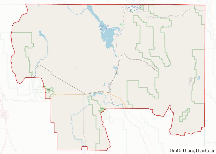 Map of Caribou County