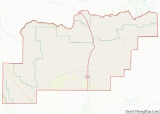 Map of Clark County, Idaho