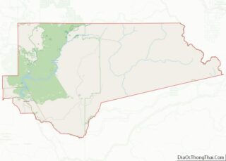 Map of Clearwater County, Idaho