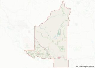 Map of Elmore County, Idaho