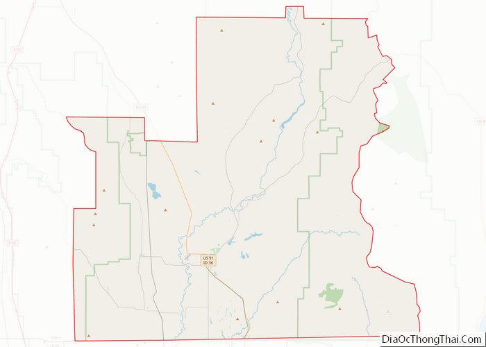 Map Of Franklin County Idaho Địa Ốc Thông Thái 5542