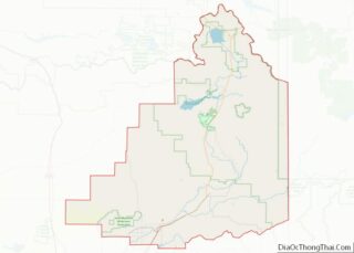 Map of Fremont County, Idaho