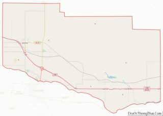 Map of Jerome County, Idaho