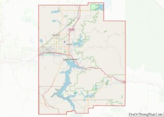 Map of Kootenai County, Idaho