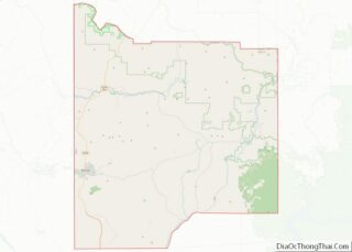 Map of Latah County, Idaho