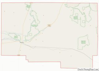 Map of Lincoln County, Idaho