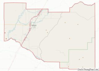 Map of Madison County, Idaho