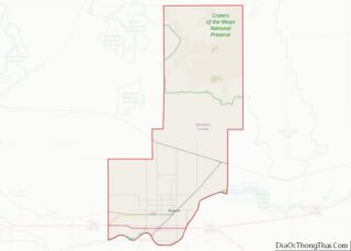 Map of Minidoka County, Idaho