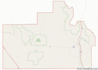 Map of Oneida County, Idaho