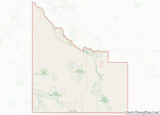 Map of Owyhee County, Idaho