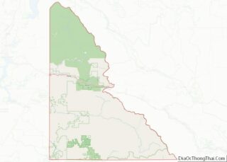 Map of Shoshone County, Idaho