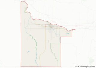 Map of Twin Falls County, Idaho