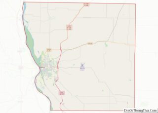 Map of Adams County, Illinois