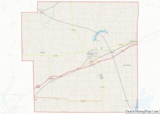 Map of Bond County, Illinois