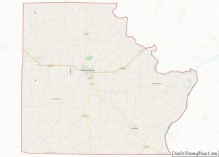 Map of Brown County, Illinois