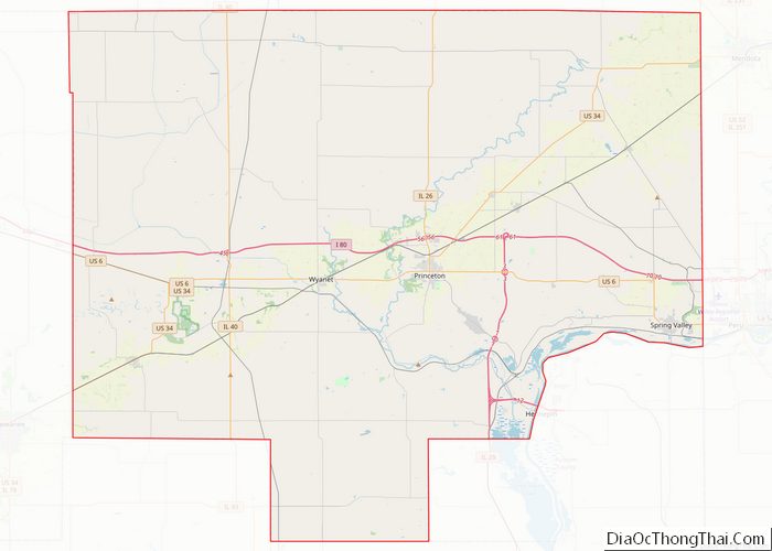 Map Of Bureau County Illinois Địa Ốc Thông Thái 8041