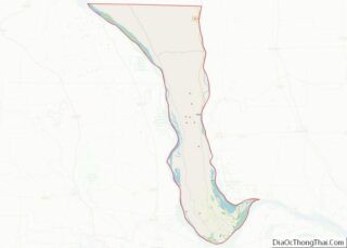 Map of Calhoun County, Illinois