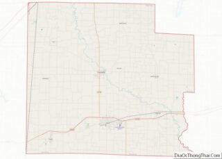 Map of Clay County, Illinois