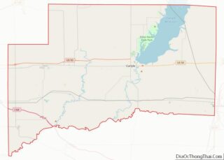 Map of Clinton County, Illinois