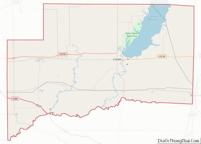 Map of Clinton County