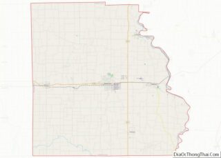 Map of Crawford County, Illinois